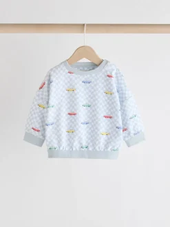 Bleu Checkerboard Transport - Cath Kidston Ensemble Sweat-shirt et Survêtement Bébé