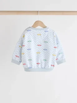 Bleu Checkerboard Transport - Cath Kidston Ensemble Sweat-shirt et Survêtement Bébé