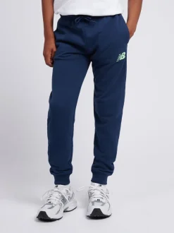 Bleu clair - Ensemble New Balance Col rond et Survêtement à logo empilé FT