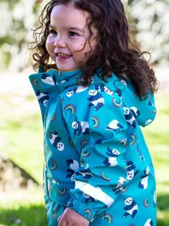 Bleu clair - Frugi Manteau Buster imprimé