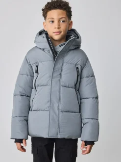 Bleu clair - Manteau matelassé Baker By Ted Baker imperméable