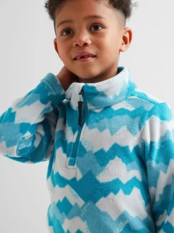 Bleu clair - Polaire Tog 24 Toffolo à col zippé pour enfant