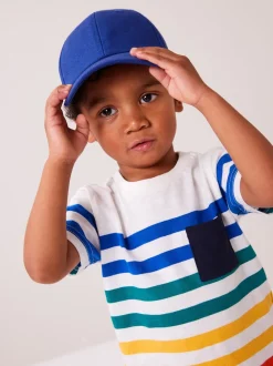 Bleu cobalt - Casquette en toile 100% coton 1-16 ans (3mois-16ans)