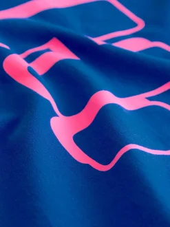 Bleu cobalt - Ensemble t-shirt à manches courtes et short à motif (3mois7ans)