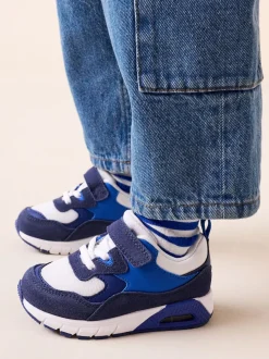 Bleu cobalt - Entraîneurs en dentelle élastique