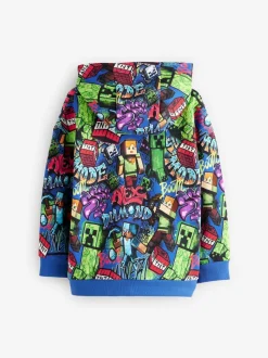 Bleu cobalt - Sweat-shirt à capuche Minecraft (3-16ans)