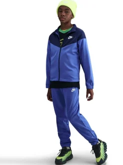 Bleu comète - Survêtement Nike Dri-Fit en poly zippé
