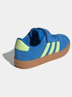 Bleu de ciel - adidas Vl Cour 3.0 Baskets enfant à crochets et boucles