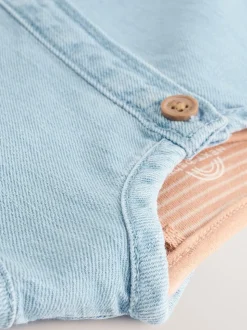 Bleu Denim - Ensemble bébé salopette et body (0mois-2ans)