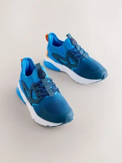 Bleu dégradé - Entraîneurs en dentelle élastique