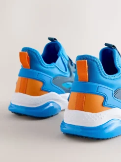 Bleu dégradé - Entraîneurs en dentelle élastique