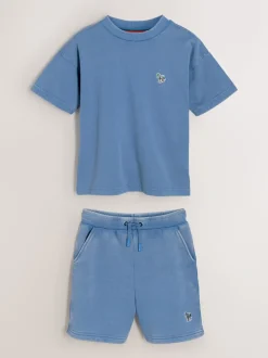 Bleu délavé - Paul Smith Junior ensemble haut et short garçon