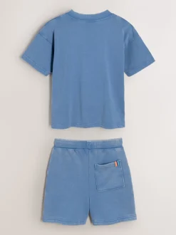 Bleu délavé - Paul Smith Junior ensemble haut et short garçon