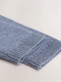 Bleu en maille - Cardigan pour bébé (0mths-2yrs)