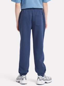 bleu foncé - New Balance Small Boys Brush Back Logo Joggers