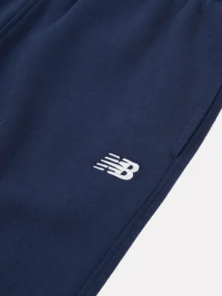 bleu foncé - New Balance Small Boys Brush Back Logo Joggers