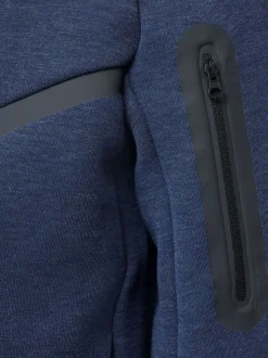 bleu foncé - Sweat à capuche zippé Nike Tech Fleece