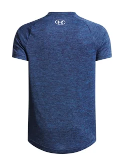 bleu foncé - T-shirt Under Armour Cotton Tech 20 à manches courtes