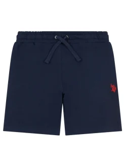 Bleu foncé - U.S. Polo Assn. Garçons 100% Cotton Double Horsemen Sweat Shorts