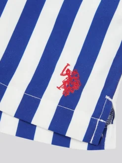 Bleu foncé - US Polo Assn. Short de bain garçon rayé