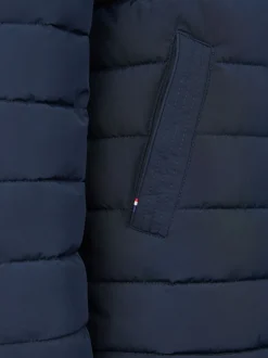 bleu foncé - U.S. Polo Assn. Veste légère à capuche Courtepointe pour garçons