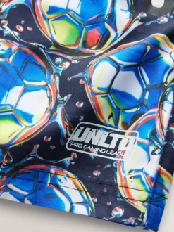 Bleu Football - Shorts de bain imprimés (3-16yrs)