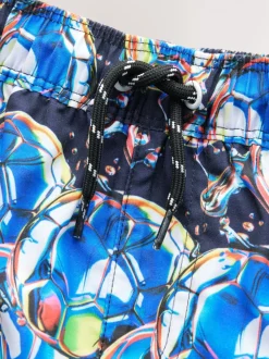 Bleu Football - Shorts de bain imprimés (3-16yrs)