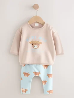 Bleu Hamish - Ensemble Sweat-shirt et Leggings bébé (0mois-3ans)