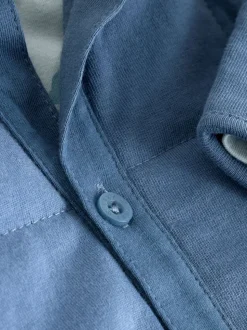 Bleu imprimé dinosaure - Ensemble 3 pièces bébé veste-chemise et pantalons (0mois-2ans)