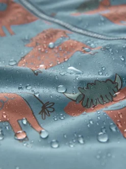 Bleu imprimé hamish - Combinaison imperméable doublée de polaire (3mths-7yrs)