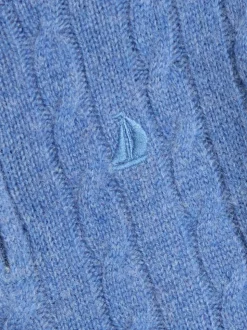 Bleu indigo - Pull JoJo Maman Bébé classique à demi-fermeture éclair