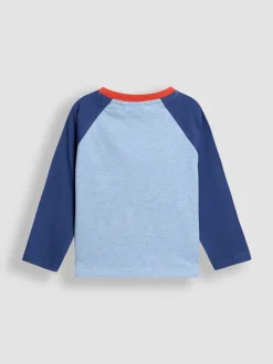 Bleu indigo Born To Be Wild - Haut JoJo Maman Bébé à motif appliqué