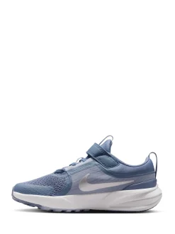 Bleu indigo et argent - Nike Junior Star Tapis de couloir 5 Trainers