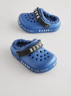 Bleu Light Up - Baker by Ted Baker Borg Chaussons sabots doublés