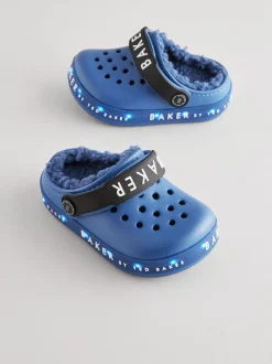 Bleu Light Up - Baker by Ted Baker Borg Chaussons sabots doublés