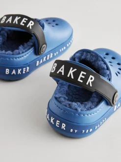 Bleu Light Up - Baker by Ted Baker Borg Chaussons sabots doublés