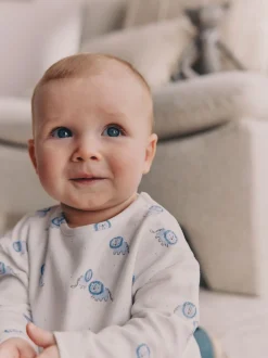 Bleu lion - Ensemble haut et legging bébé (0mois-2ans)