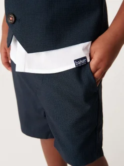 Bleu marine - Baker by Ted Baker Ensemble chemise, gilet et short