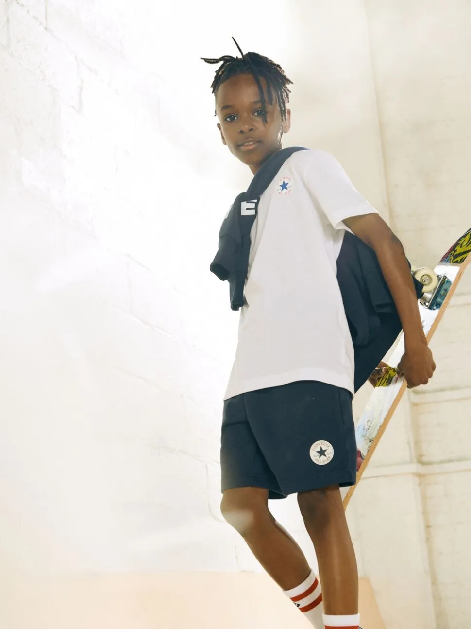 Bleu marine - Baskets Converse Chuck Taylor All Star Ox enfant