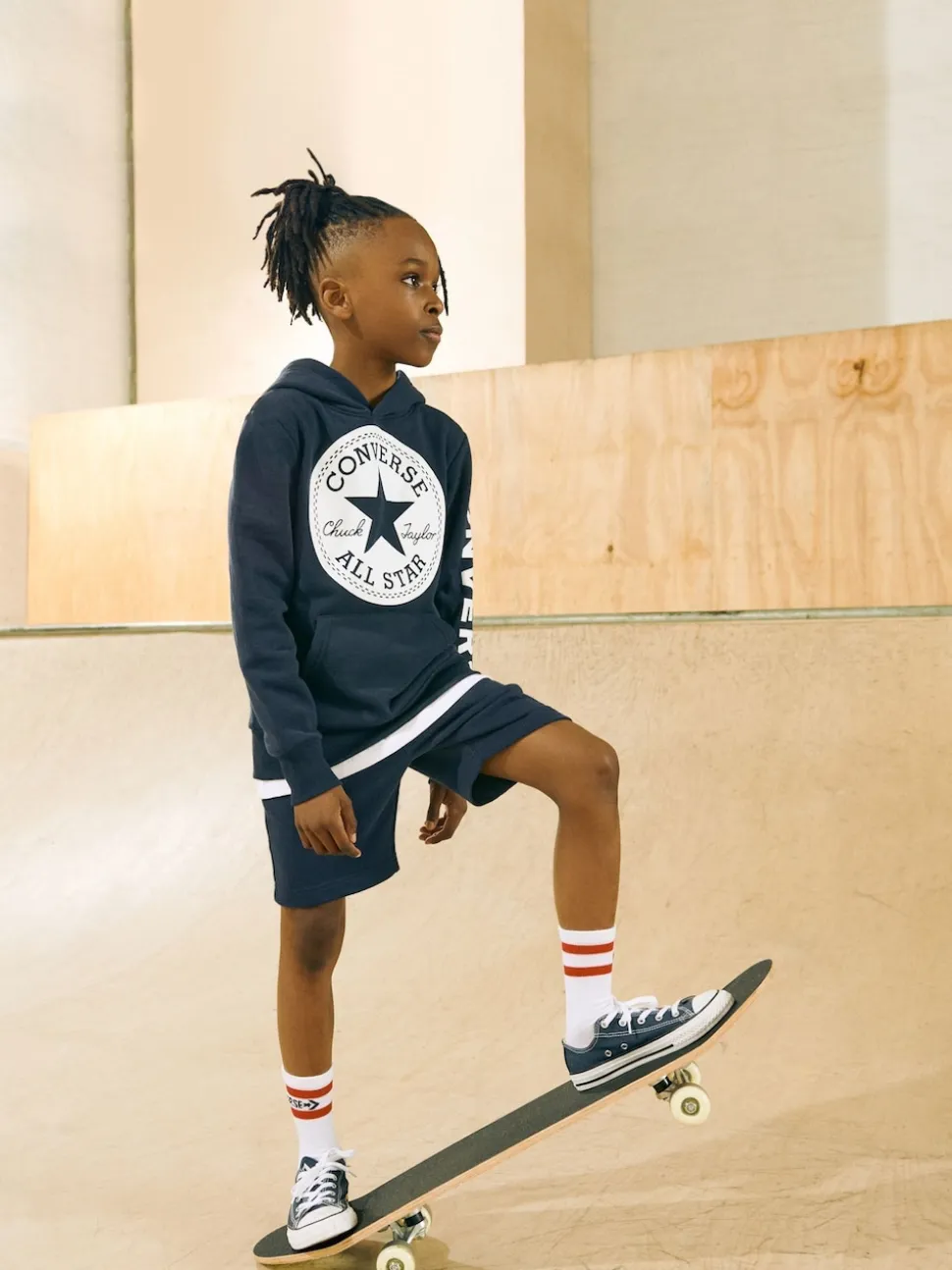 Bleu marine - Baskets Converse Chuck Taylor All Star Ox enfant