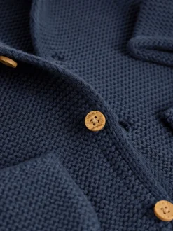 Bleu marine - Cardigan tricoté pour bébé (0mths-2yrs)