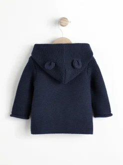 Bleu marine - Cardigan tricoté pour bébé (0mths-2yrs)