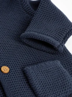 Bleu marine - Cardigan tricoté pour bébé (0mths-2yrs)
