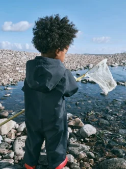 Bleu marine - Combinaison imperméable doublée de polaire (3mths-7yrs)