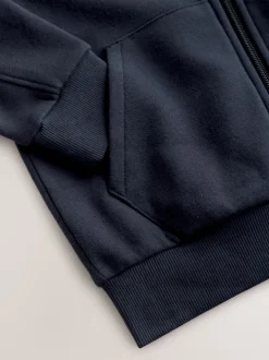 Bleu marine - Logo Zip Through Hoodie (3-16yrs)