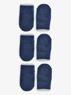 Bleu marine - Lot de 3 paires de Gants Magic Mitaines (3mois -6ans)