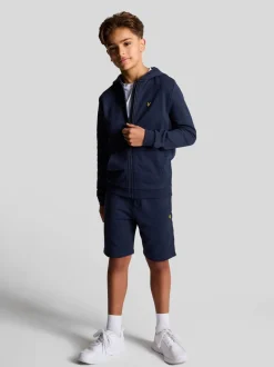 Bleu marine - Lyle & Scott Short garçon en jersey