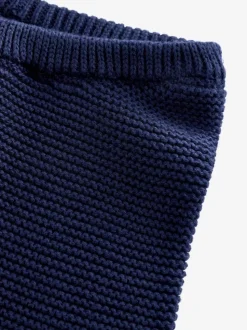 Bleu marine - Pantalon Gap en maille de coton doux à enfiler (0-24mois)