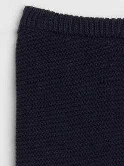 Bleu marine - Pantalon Gap en maille de coton doux à enfiler (0-24mois)