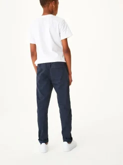 Bleu marine - Pantalon Pull-On à Taille Côtelée (3-16ans)